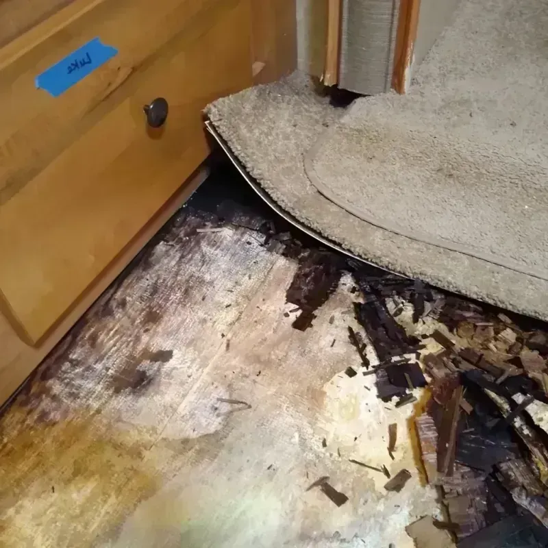 Wood Floor Water Damage in Cabarrus County, NC